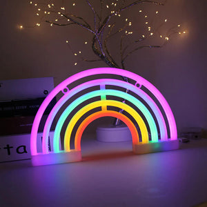 LED Rainbow Neon Sign. Shop Night Lights & Ambient Lighting on Mounteen. Worldwide shipping available.