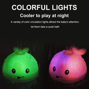 Light Up Whale Bathtub Toy For Kids. Shop Bath Toys on Mounteen. Worldwide shipping available.