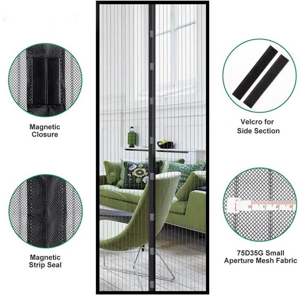 Magnetic Door Net Screen. Shop Mosquito Nets & Insect Screens on Mounteen. Worldwide shipping available.
