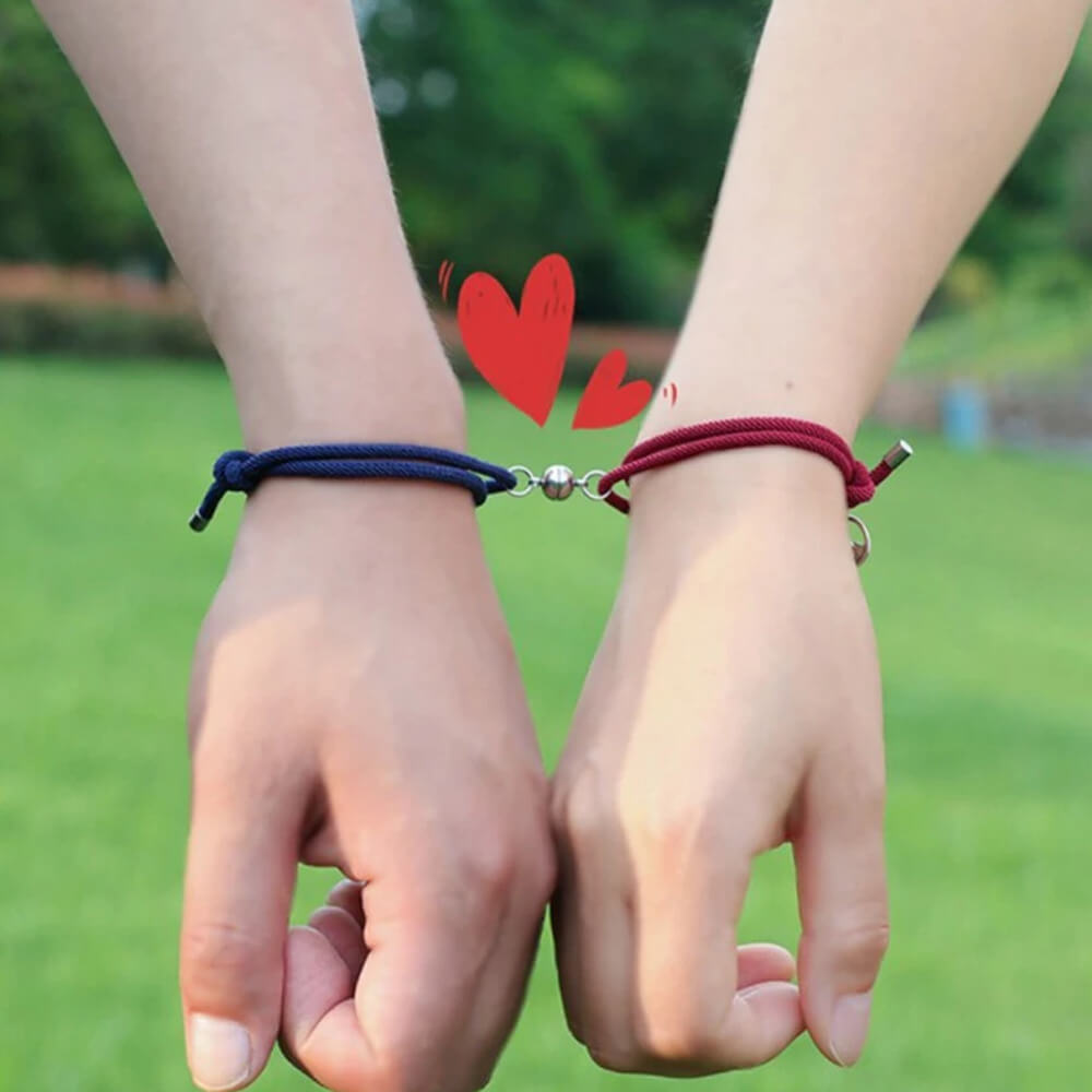 Matching Magnetic Love Couple Bracelet. Shop Bracelets on Mounteen. Worldwide shipping available.