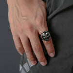 Men's Skull Signet Ring. Shop Jewelry on Mounteen. Worldwide shipping available.