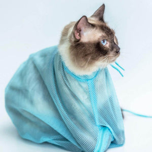 Mesh Cat Grooming Bathing Bag. Shop Cat Supplies on Mounteen. Worldwide shipping available.