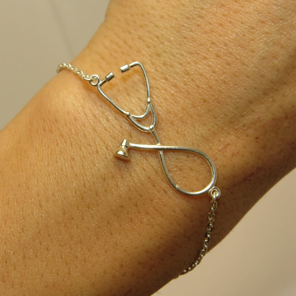 Metal Stethoscope Bracelet. Shop Bracelets on Mounteen. Worldwide shipping available.