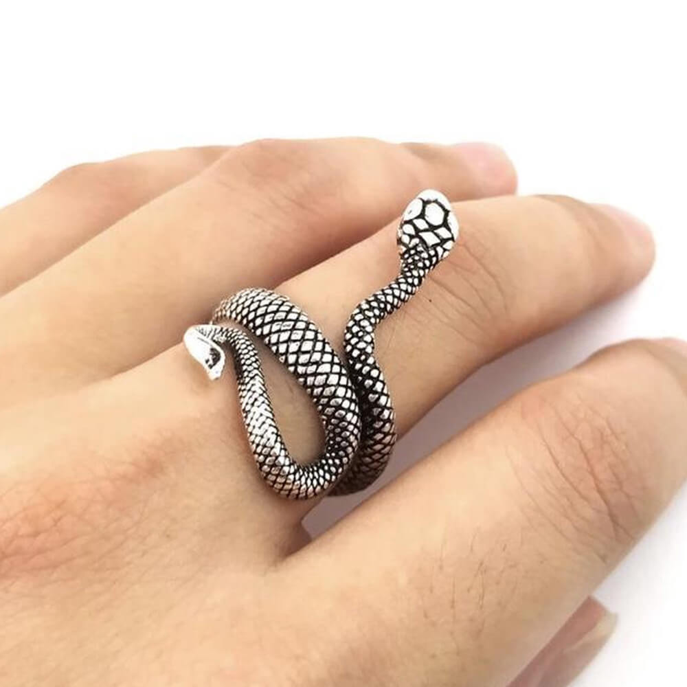 Metallic Adjustable Snake Ring. Shop Jewelry on Mounteen. Worldwide shipping available.