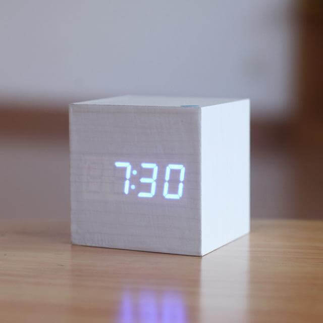 Modern Digital Wood Clock. Shop Desk & Shelf Clocks on Mounteen. Worldwide shipping available.