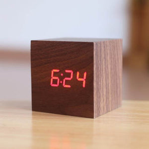 Modern Digital Wood Clock. Shop Desk & Shelf Clocks on Mounteen. Worldwide shipping available.