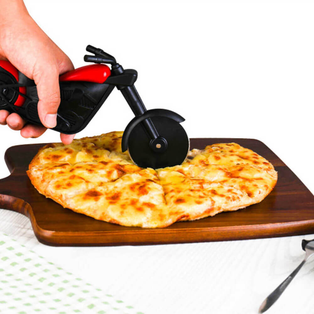 Motorcycle Shaped Pizza Cutter. Shop Pizza Cutters on Mounteen. Worldwide shipping available.
