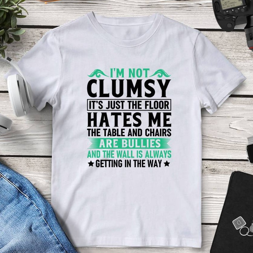 I’m Not Clumsy Tee. Shop Shirts & Tops on Mounteen. Worldwide shipping available.
