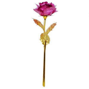 24K Gold Dipped Pink Rose - Mounteen. Worldwide shipping available.