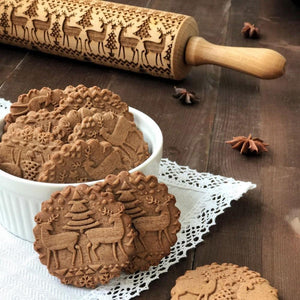 Christmas 3D Rolling Pin - Mounteen. Worldwide shipping available.