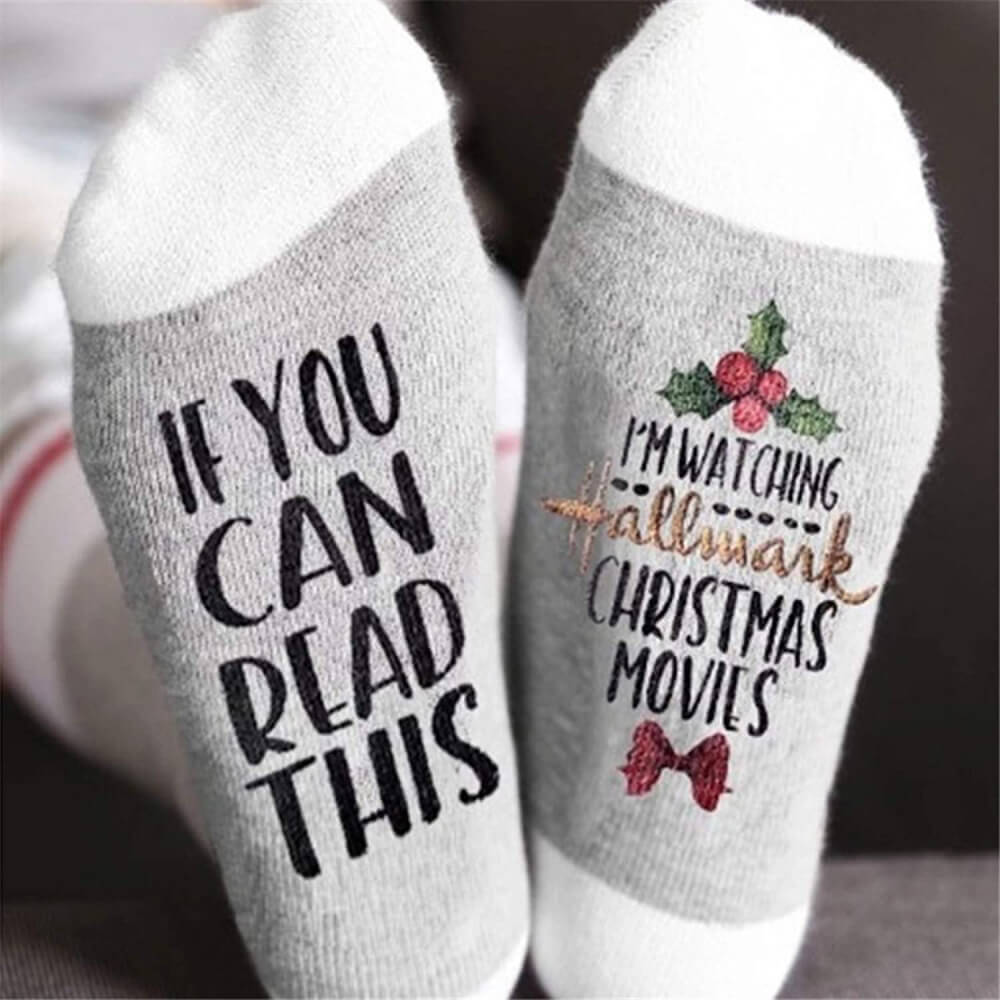Christmas Hallmark Movie Socks