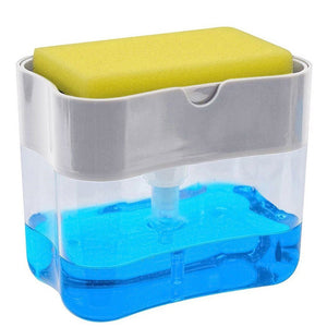Dish Soap Dispenser with Sponge Holder - Mounteen. Worldwide shipping available.