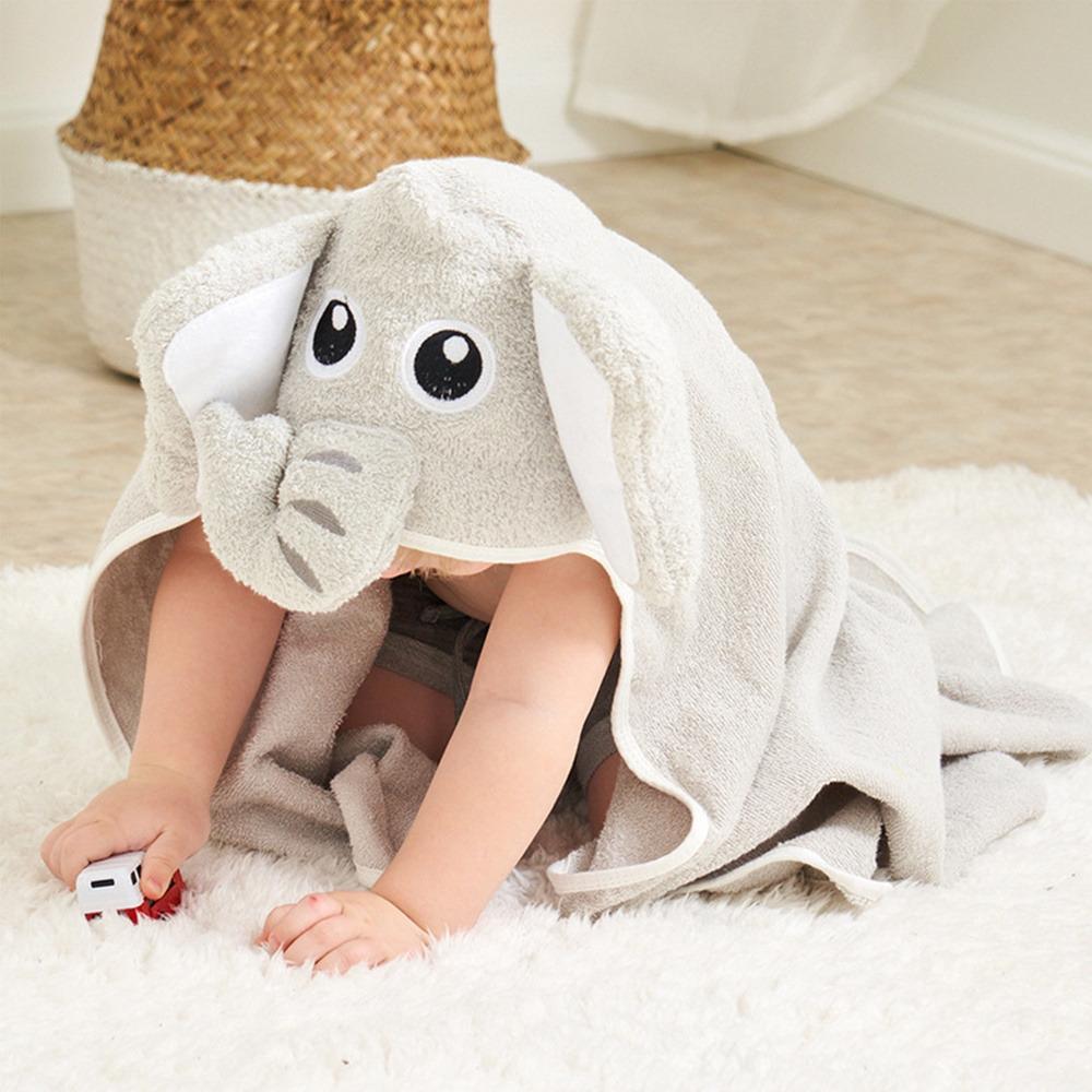 Elephant Hooded Bath Towel For Babies - Mounteen. Worldwide shipping available.