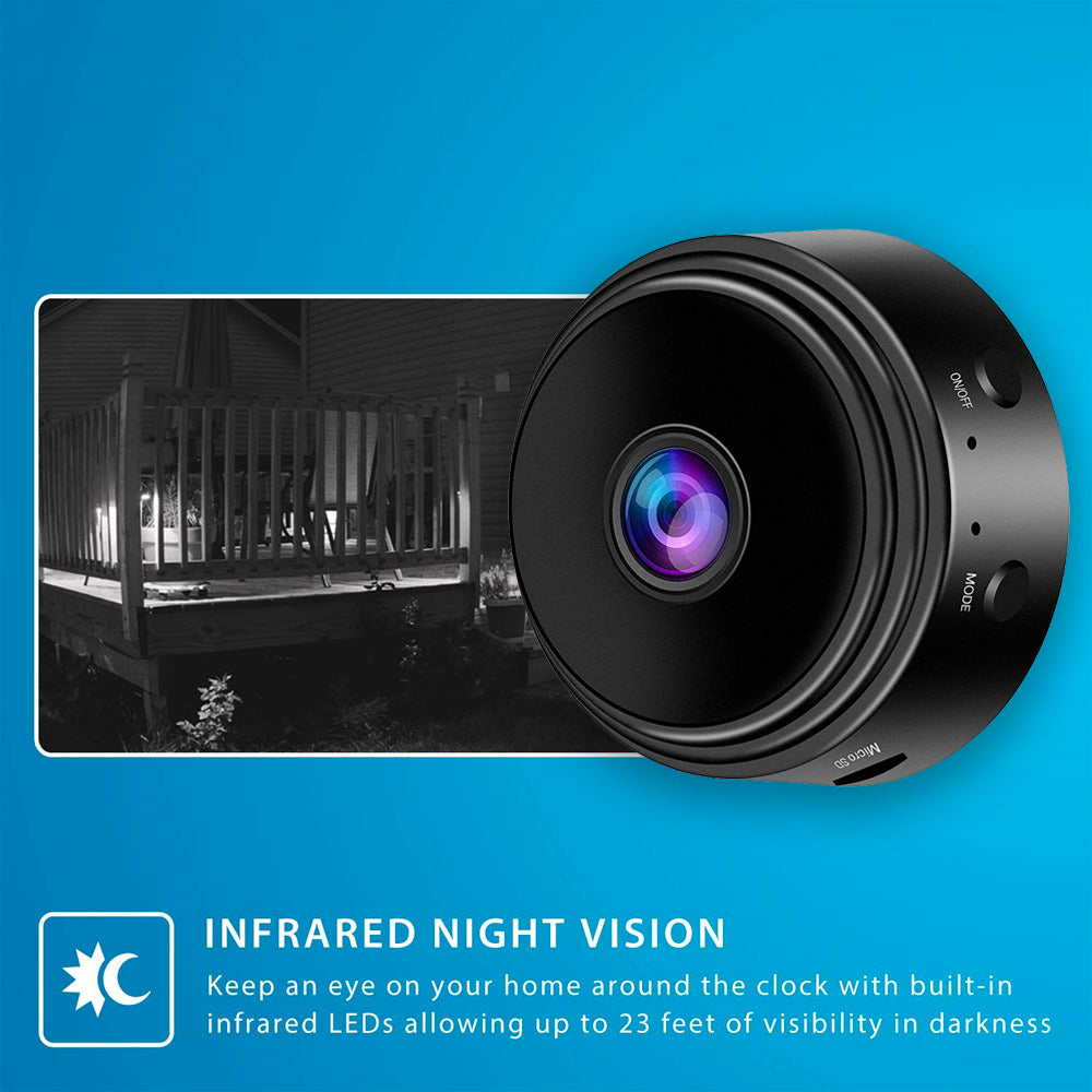 Mini Wireless WIFI Spy Camera with Sensor Night Vision - Mounteen. Worldwide shipping available.