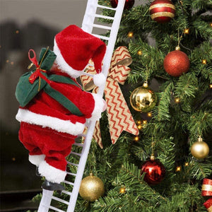 Mr. Christmas Santa Climbing Ladder Christmas Figurine - Mounteen. Worldwide shipping available.