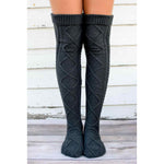 Over The Knee Knit Socks - Mounteen. Worldwide shipping available.