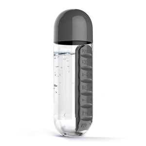 Pill & Vitamin Organizer Water Bottle - Mounteen. Worldwide shipping available.