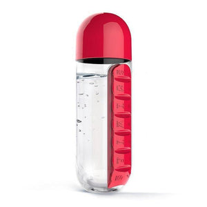 Pill & Vitamin Organizer Water Bottle - Mounteen. Worldwide shipping available.