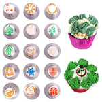 Russian Icing Piping Tips Christmas Design Nozzles - Mounteen. Worldwide shipping available.