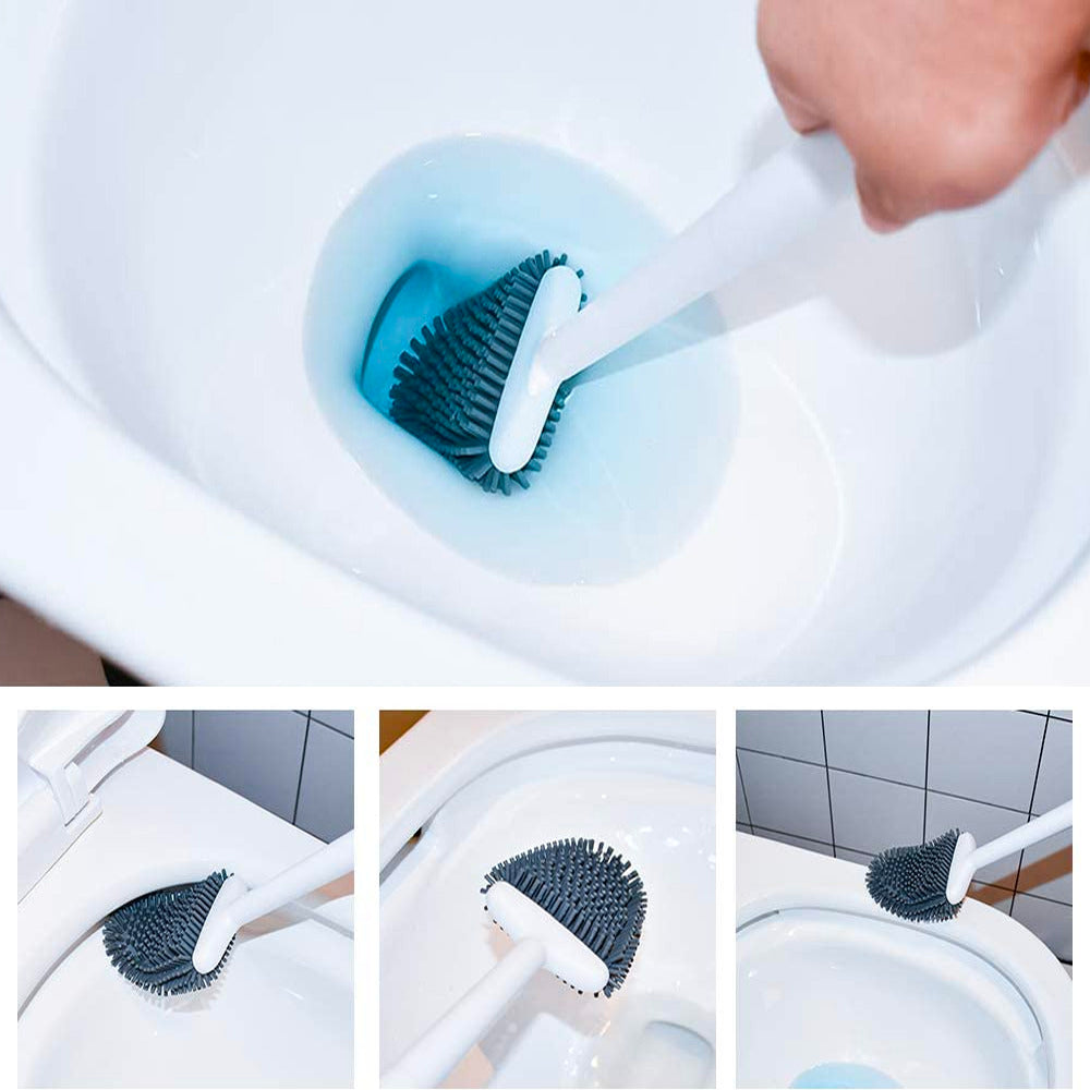 Silicone Flex Toilet Brush With Holder - Mounteen. Worldwide shipping available.
