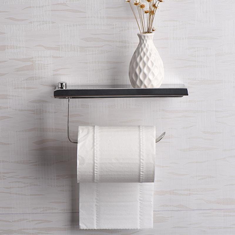 Toilet Paper Holder With Shelf - Mounteen. Worldwide shipping available.