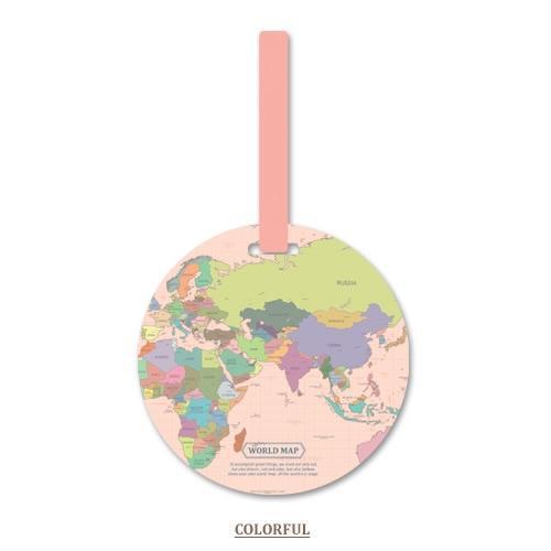 World Map Luggage Tag - Mounteen. Worldwide shipping available.