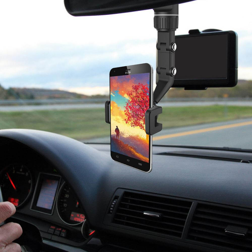 Multifunctional Rearview Mirror Phone Holder. Shop Mobile Phone Accessories on Mounteen. Worldwide shipping available.