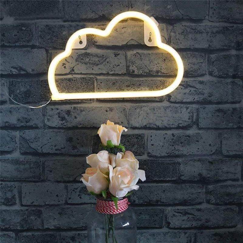 Lumière de nuage au néon