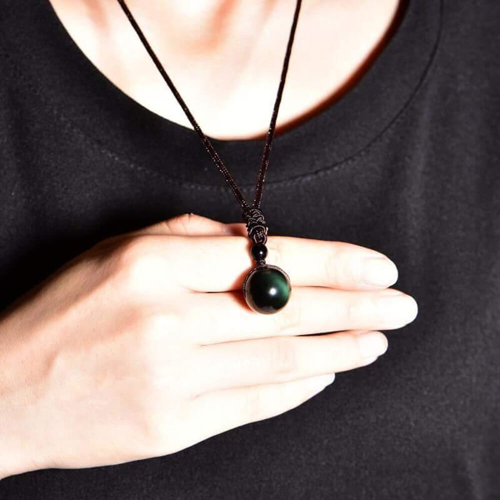 Obsidian Necklace Crystal For Women. Shop Jewelry on Mounteen. Worldwide shipping available.