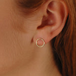 Open Circle Stud Earrings. Shop Earrings on Mounteen. Worldwide shipping available.