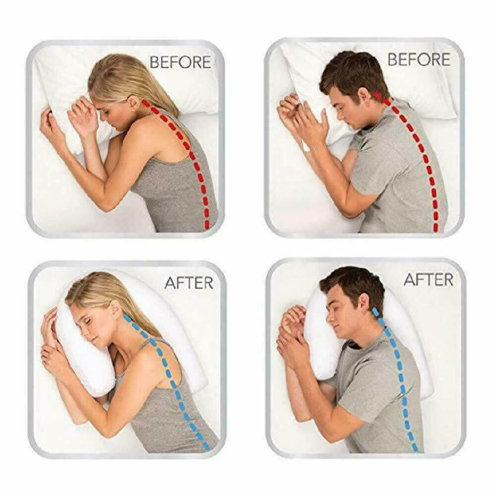 Orthopedic Side Sleeper Pillow With Ear Hole. Shop Pillows on Mounteen. Worldwide shipping available.