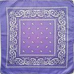 Light purple  paisley bandana
