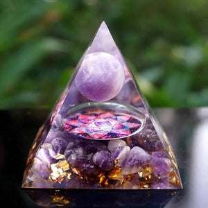 Peace-Of-Mind Guardian Orgone Pyramid. Shop Figurines on Mounteen. Worldwide shipping available.
