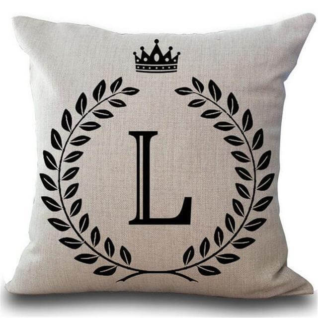 Personalized Alphabet Pillow Cover. Shop Pillowcases & Shams on Mounteen. Worldwide shipping available.
