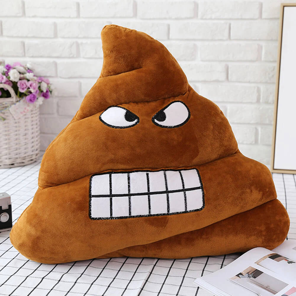 Plush Poop Emoji Pillow. Shop Throw Pillows on Mounteen. Worldwide shipping available.