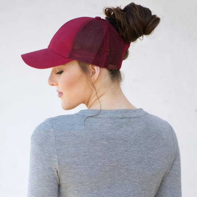 Ponytail Baseball Cap. Shop Clothing Accessories on Mounteen. Worldwide shipping available.
