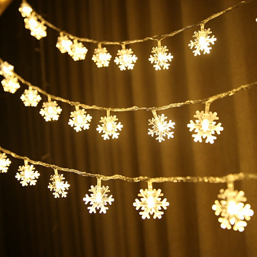 Snowflake String Lights