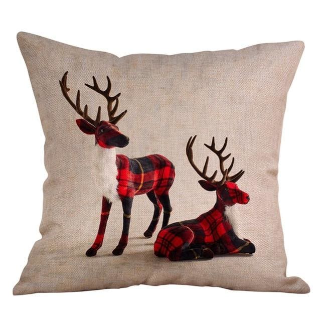 Flannel Deer Pillow Case - Mounteen.com