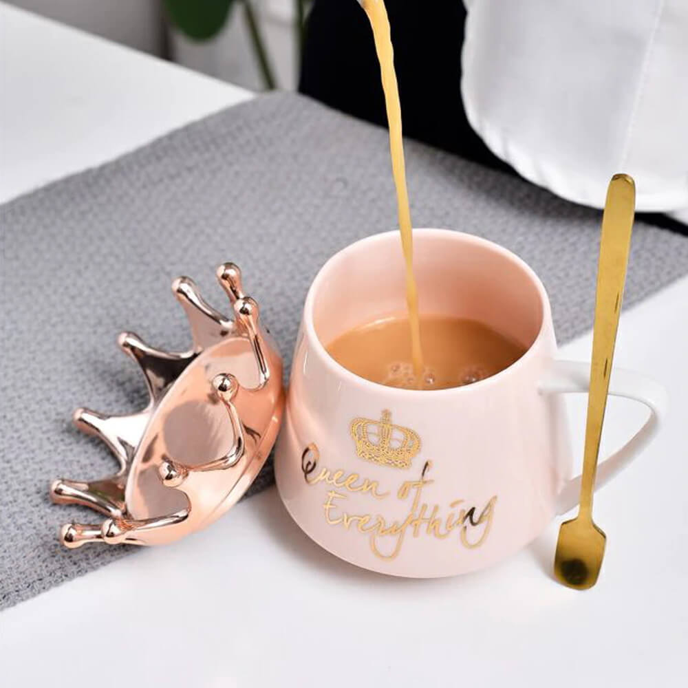 Queen Of Everything Mug with Crown. Shop Mugs on Mounteen. Worldwide shipping available.
