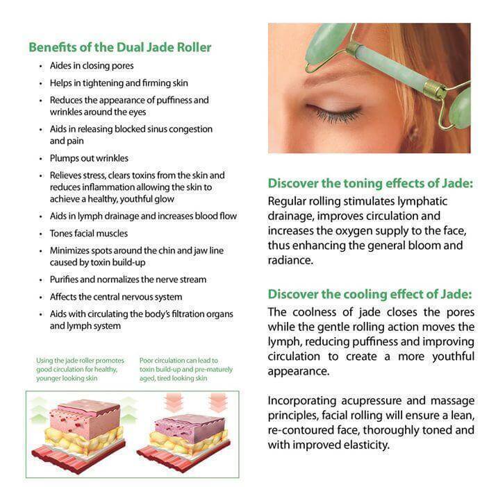 Real Jade Facial Roller and Gua Sha Set. Shop Manual Massage Tools on Mounteen. Worldwide shipping available.