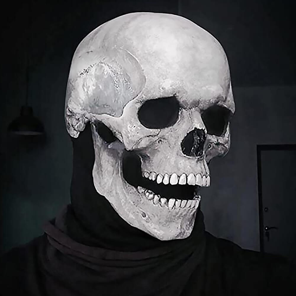 Realistic Human Skull Mask with Moving Jaw. Shop Masks on Mounteen. Worldwide shipping available.
