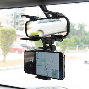 Rear View Mirror Phone Mount. Shop Vehicle Organizers on Mounteen. Worldwide shipping available.
