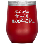 4th of July Wine Tumbler