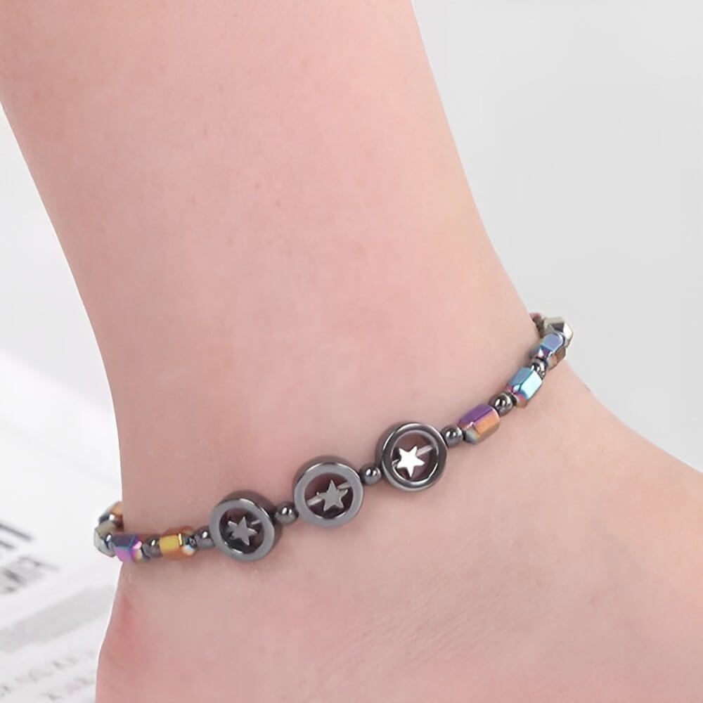 Reduce Swell Obsidian Magnetic Therapy Anklet. Shop Anklets on Mounteen. Worldwide shipping available.