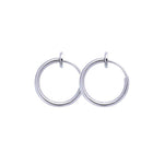 Silver Retractable Hoop Earrings. Shop Earrings on Mounteen. Worldwide shipping available.