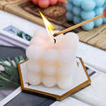 Scented Cube Bubble Candle For Destressing. Shop Candles on Mounteen. Worldwide shipping available.