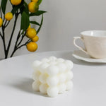 Scented Cube Bubble Candle For Destressing. Shop Candles on Mounteen. Worldwide shipping available.