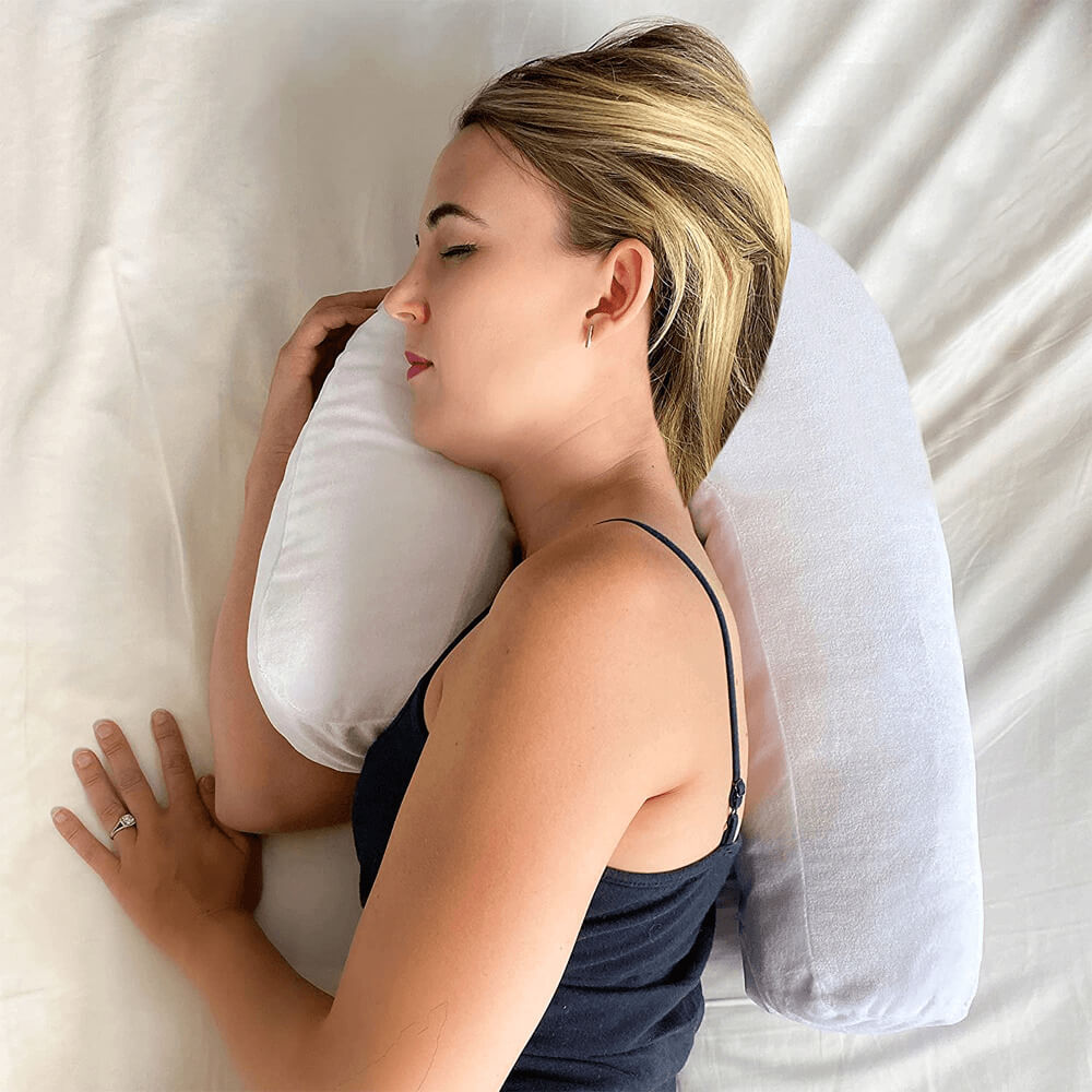 Side Sleeper Pillow With Ear Hole. Shop Pillows on Mounteen. Worldwide shipping available.