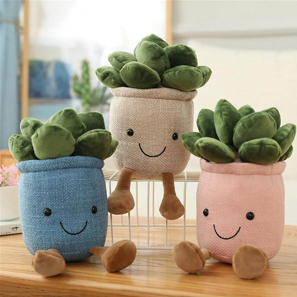 Silly Succulent Plushies. Shop Throw Pillows on Mounteen. Worldwide shipping available.