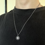 Silver Compass Necklace For Women & Men. Shop Jewelry on Mounteen. Worldwide shipping available.